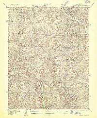 Proctor Creek Missouri Historical topographic map, 1:24000 scale, 7.5 X 7.5 Minute, Year 1935