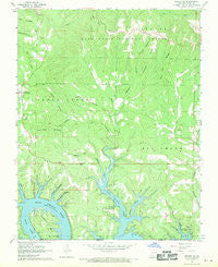 Protem SW Missouri Historical topographic map, 1:24000 scale, 7.5 X 7.5 Minute, Year 1968