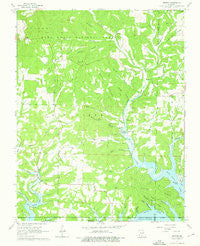 Protem Missouri Historical topographic map, 1:24000 scale, 7.5 X 7.5 Minute, Year 1968