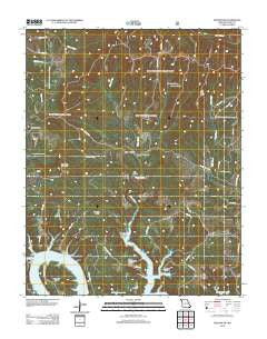 Protem SW Missouri Historical topographic map, 1:24000 scale, 7.5 X 7.5 Minute, Year 2012