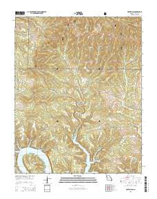 Protem SW Missouri Current topographic map, 1:24000 scale, 7.5 X 7.5 Minute, Year 2015