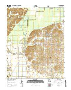 Puxico Missouri Current topographic map, 1:24000 scale, 7.5 X 7.5 Minute, Year 2015