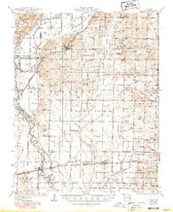 Puxico Missouri Historical topographic map, 1:62500 scale, 15 X 15 Minute, Year 1934