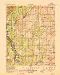 Puxico Missouri Historical topographic map, 1:62500 scale, 15 X 15 Minute, Year 1939
