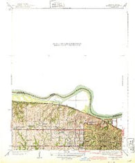 Quindaro Missouri Historical topographic map, 1:31680 scale, 7.5 X 7.5 Minute, Year 1943
