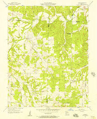 Rader Missouri Historical topographic map, 1:24000 scale, 7.5 X 7.5 Minute, Year 1956