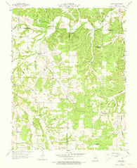 Rader Missouri Historical topographic map, 1:24000 scale, 7.5 X 7.5 Minute, Year 1956