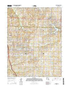 Raymore Missouri Current topographic map, 1:24000 scale, 7.5 X 7.5 Minute, Year 2015