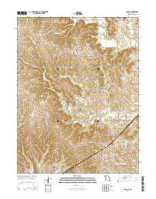Rayville Missouri Current topographic map, 1:24000 scale, 7.5 X 7.5 Minute, Year 2014