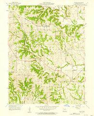 Rayville Missouri Historical topographic map, 1:24000 scale, 7.5 X 7.5 Minute, Year 1957