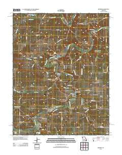 Redbird Missouri Historical topographic map, 1:24000 scale, 7.5 X 7.5 Minute, Year 2012