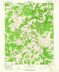 Redbird Missouri Historical topographic map, 1:24000 scale, 7.5 X 7.5 Minute, Year 1962