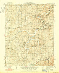 Redbird Missouri Historical topographic map, 1:62500 scale, 15 X 15 Minute, Year 1938