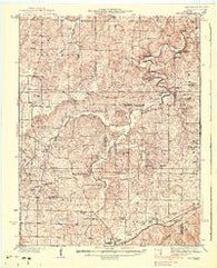 Redbird Missouri Historical topographic map, 1:62500 scale, 15 X 15 Minute, Year 1938