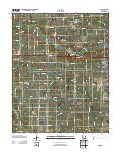 Reeds Missouri Historical topographic map, 1:24000 scale, 7.5 X 7.5 Minute, Year 2011