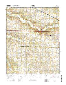 Reeds Missouri Current topographic map, 1:24000 scale, 7.5 X 7.5 Minute, Year 2015