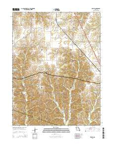 Renick Missouri Current topographic map, 1:24000 scale, 7.5 X 7.5 Minute, Year 2014