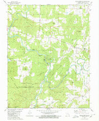 Rhodes Mountain Missouri Historical topographic map, 1:24000 scale, 7.5 X 7.5 Minute, Year 1980