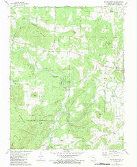 Rhodes Mountain Missouri Historical topographic map, 1:24000 scale, 7.5 X 7.5 Minute, Year 1980