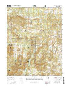 Rhodes Mountain Missouri Current topographic map, 1:24000 scale, 7.5 X 7.5 Minute, Year 2015