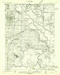 Rich Hill Missouri Historical topographic map, 1:24000 scale, 7.5 X 7.5 Minute, Year 1955
