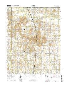 Richards Missouri Current topographic map, 1:24000 scale, 7.5 X 7.5 Minute, Year 2015