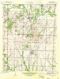 Richards Missouri Historical topographic map, 1:24000 scale, 7.5 X 7.5 Minute, Year 1942