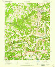 Richland Missouri Historical topographic map, 1:24000 scale, 7.5 X 7.5 Minute, Year 1954