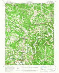 Richland Missouri Historical topographic map, 1:62500 scale, 15 X 15 Minute, Year 1954