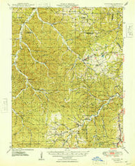 Richwoods Missouri Historical topographic map, 1:62500 scale, 15 X 15 Minute, Year 1948