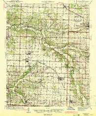 Ritchey Missouri Historical topographic map, 1:62500 scale, 15 X 15 Minute, Year 1943