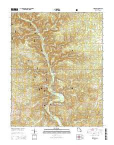 Riverton Missouri Current topographic map, 1:24000 scale, 7.5 X 7.5 Minute, Year 2015