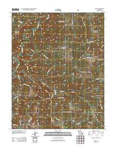 Roby Missouri Historical topographic map, 1:24000 scale, 7.5 X 7.5 Minute, Year 2012