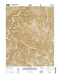 Roby Missouri Current topographic map, 1:24000 scale, 7.5 X 7.5 Minute, Year 2015