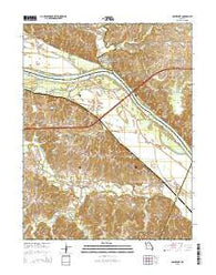 Rocheport Missouri Current topographic map, 1:24000 scale, 7.5 X 7.5 Minute, Year 2015