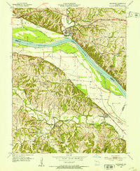 Rocheport Missouri Historical topographic map, 1:24000 scale, 7.5 X 7.5 Minute, Year 1952