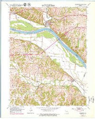 Rocheport Missouri Historical topographic map, 1:24000 scale, 7.5 X 7.5 Minute, Year 1952
