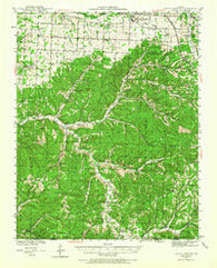Rocky Comfort Missouri Historical topographic map, 1:62500 scale, 15 X 15 Minute, Year 1941