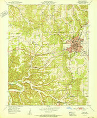 Rolla Missouri Historical topographic map, 1:24000 scale, 7.5 X 7.5 Minute, Year 1951
