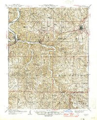 Rolla Missouri Historical topographic map, 1:62500 scale, 15 X 15 Minute, Year 1912
