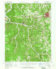 Rolla Missouri Historical topographic map, 1:62500 scale, 15 X 15 Minute, Year 1951