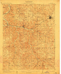 Rolla Missouri Historical topographic map, 1:62500 scale, 15 X 15 Minute, Year 1912