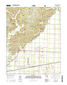 Rombauer Missouri Current topographic map, 1:24000 scale, 7.5 X 7.5 Minute, Year 2015
