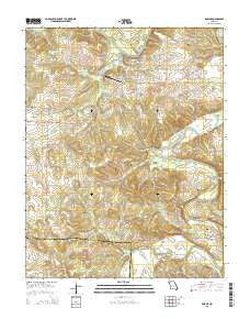 Roscoe Missouri Current topographic map, 1:24000 scale, 7.5 X 7.5 Minute, Year 2015