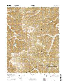 Rosebud Missouri Current topographic map, 1:24000 scale, 7.5 X 7.5 Minute, Year 2015
