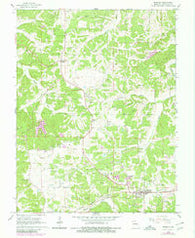 Rosebud Missouri Historical topographic map, 1:24000 scale, 7.5 X 7.5 Minute, Year 1965