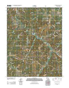 Roubidoux Missouri Historical topographic map, 1:24000 scale, 7.5 X 7.5 Minute, Year 2012