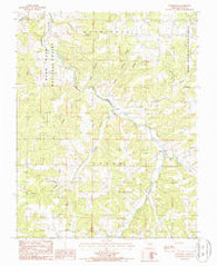 Roubidoux Missouri Historical topographic map, 1:24000 scale, 7.5 X 7.5 Minute, Year 1987