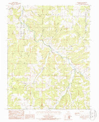 Roubidoux Missouri Historical topographic map, 1:24000 scale, 7.5 X 7.5 Minute, Year 1987
