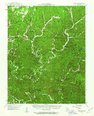 Round Spring Missouri Historical topographic map, 1:62500 scale, 15 X 15 Minute, Year 1945